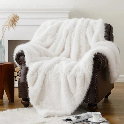 Serenity Faux-Fur Blanket Throw