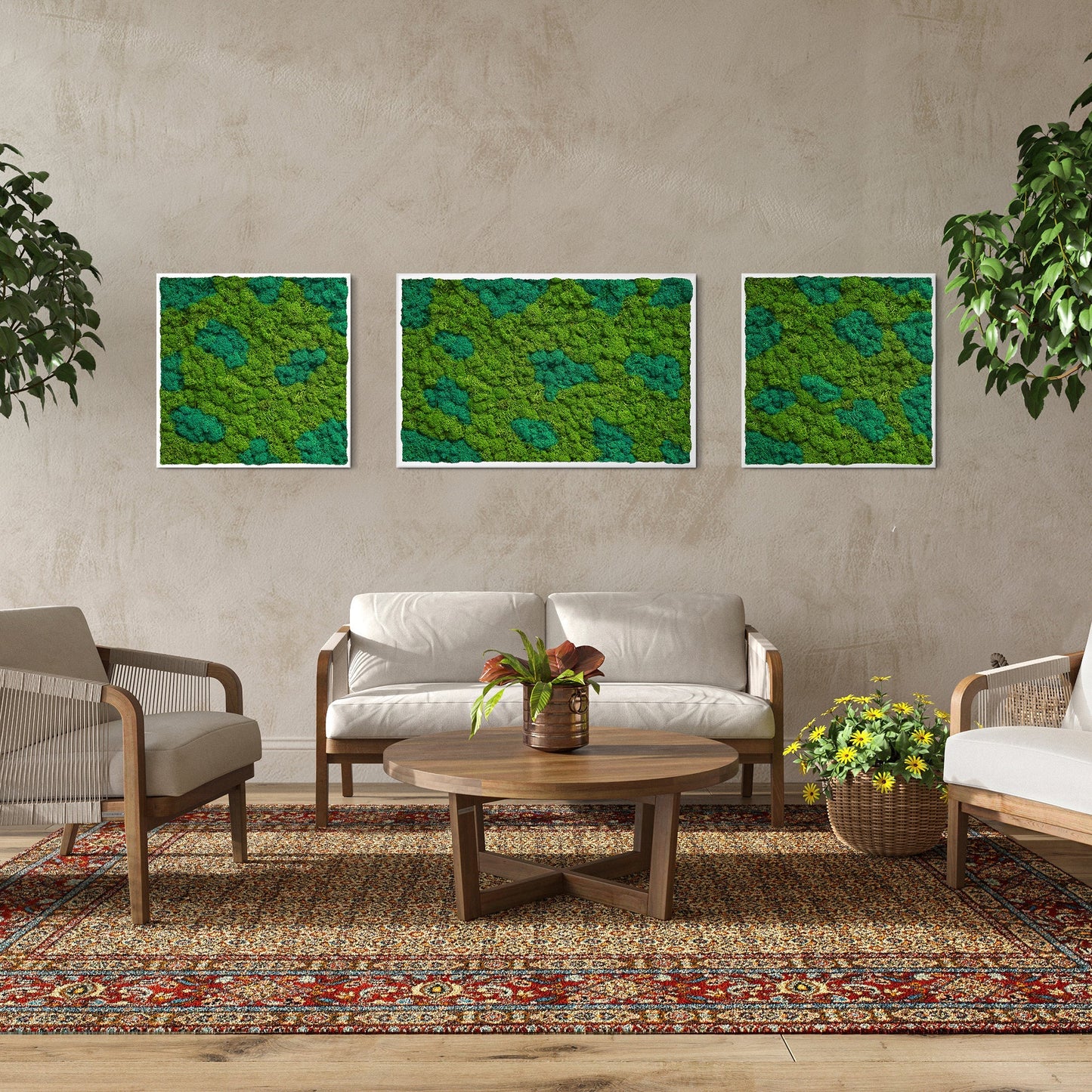 Moss Art Trio Multi Panel